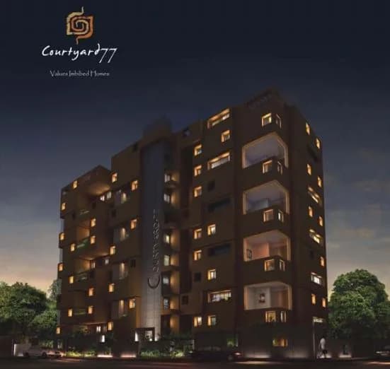 Eisha Courtyard 77 — Night View