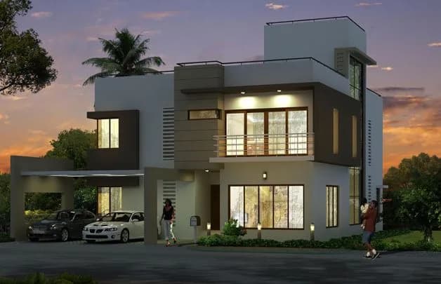 Fire Luxur Villa Athena — Night View