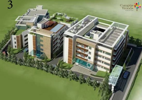 Nest Campus Woods — ariel view