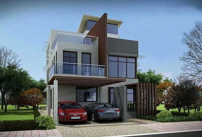 House Cascading Breeze — Villa Elevation