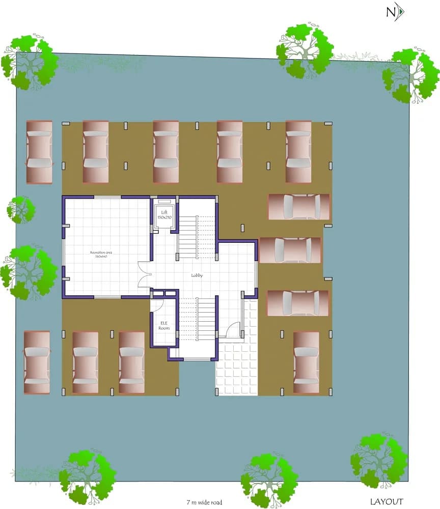 SA Icon Apartments, Valiyapadam