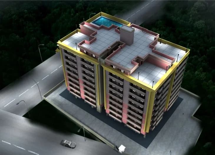 Ganpati Apartments — Aerial view