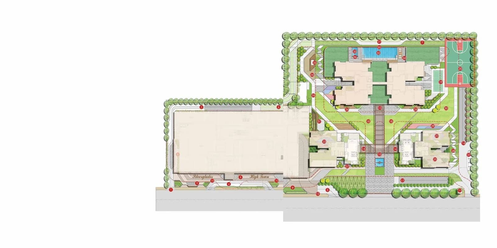 Silverglades Hightown Residences, Sushant Lok Phase 1