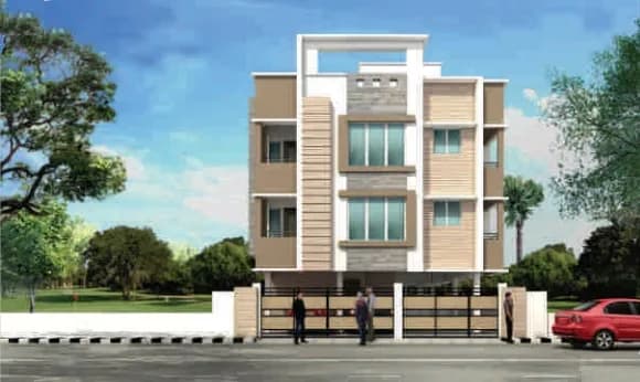 Vishwaksenas Sri Lakshmi — Front elevation