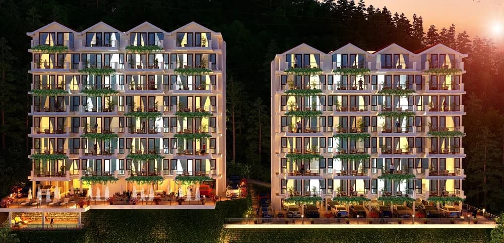 RV The Woods Barog — Artistic Night Elevation