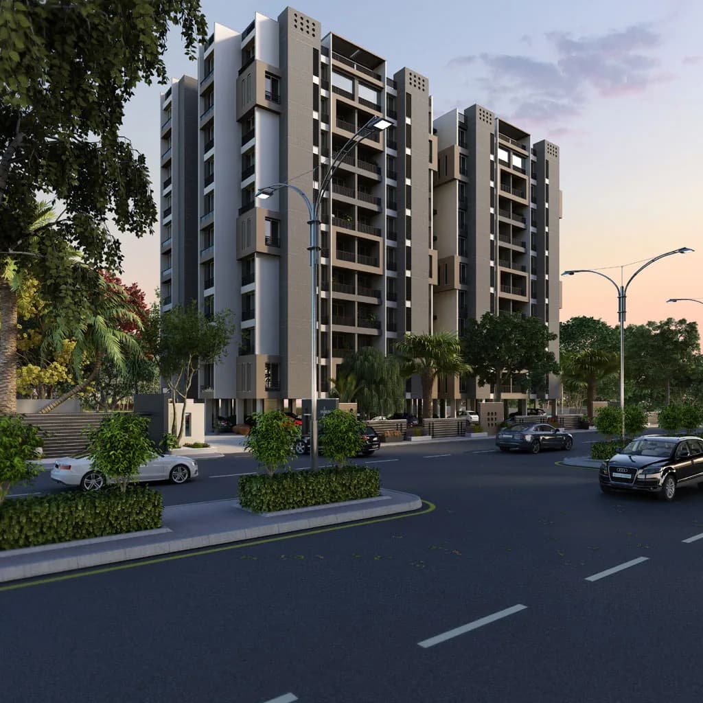 Rushabhdev Sharan Sapphire — Side Elevation