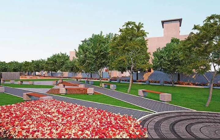 Safeway Infra Swarovsky — flower garden