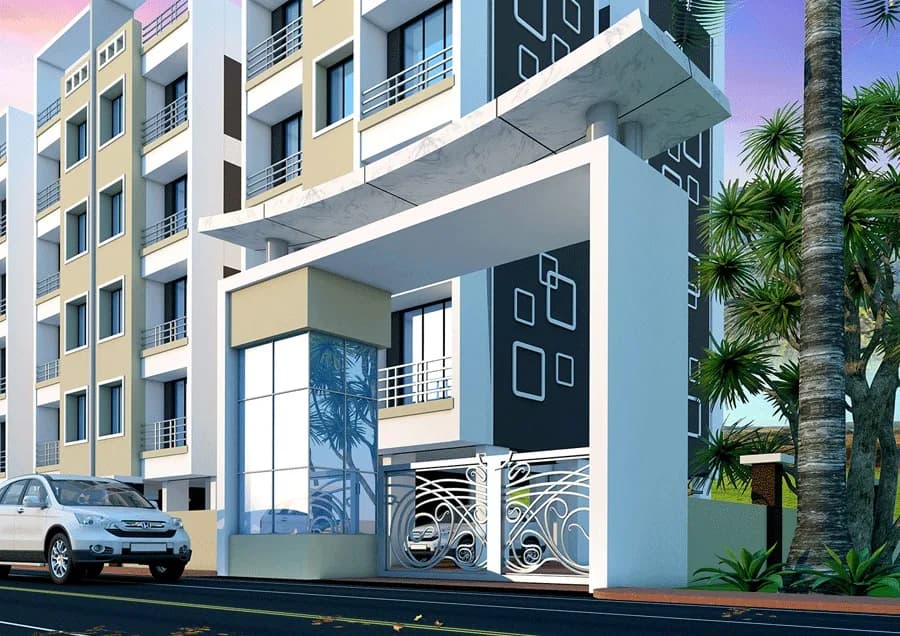 Raj Enclave — Artistic entrance view
