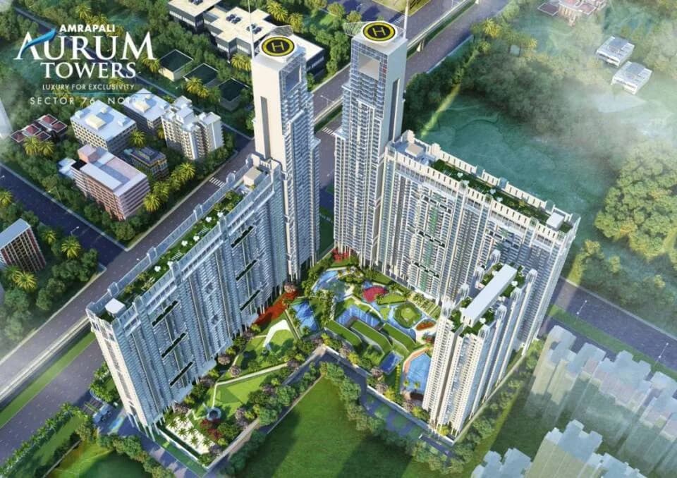 Amrapali Aurum Towers — Aerial View
