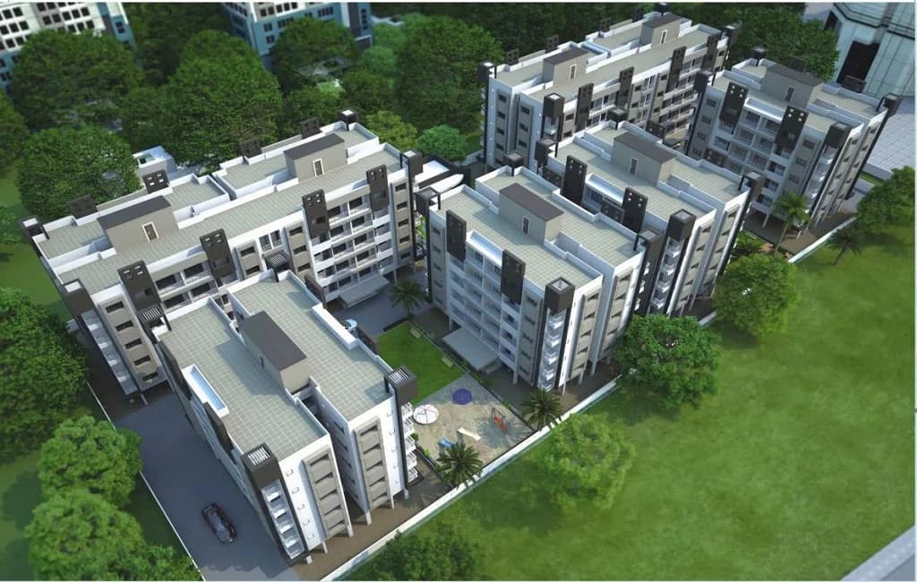 Hindva Shantiniketan Solitaire — Aerial view