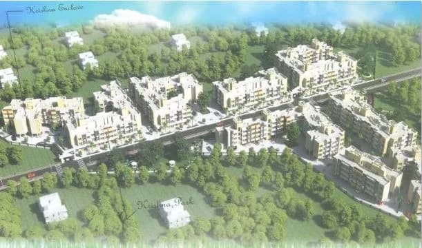 SSK Krishna Park and Krishna Enclave — Aerial View