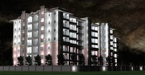 Mahalaxmi Madhav Residency — Night View