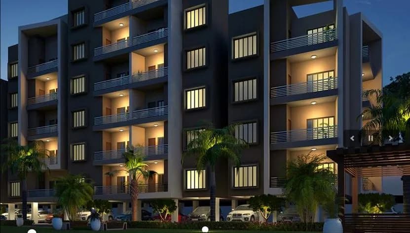Agrawal Sagar Abhinav Heights — Night View