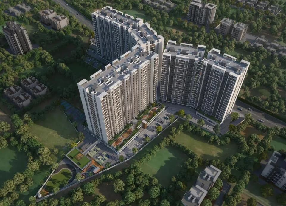 Mangalam Midas City — Aerial View