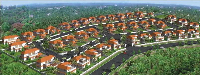 Cinco Gardens — Arial view