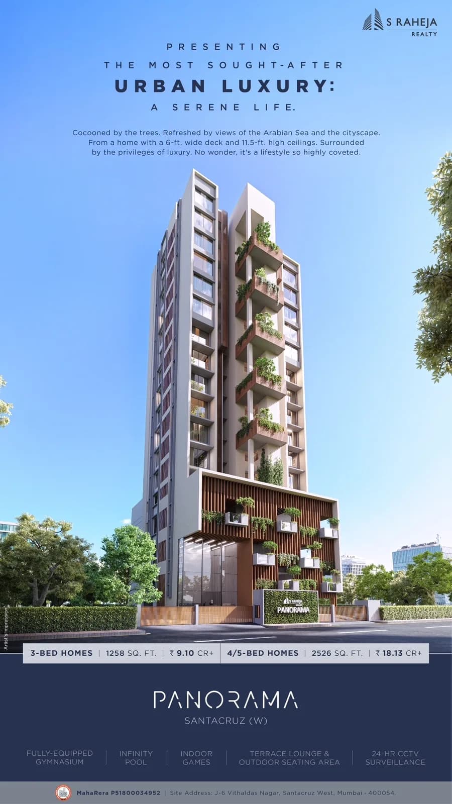 S Raheja Panorama, Santacruz West