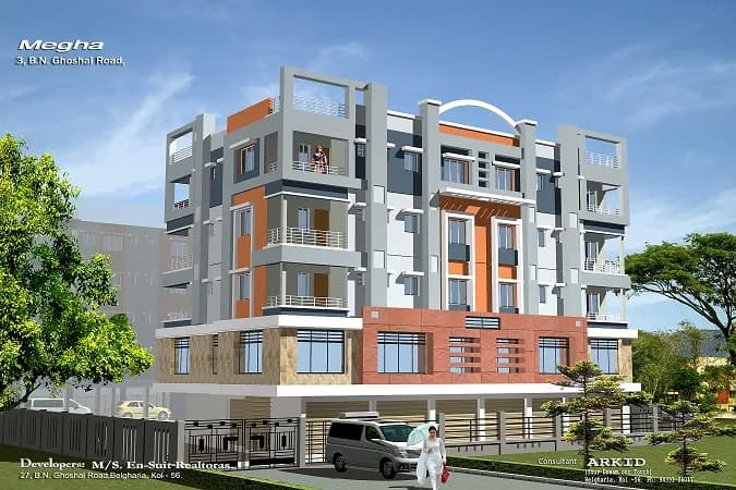 Ensuit Megha Apartment, Belgharia