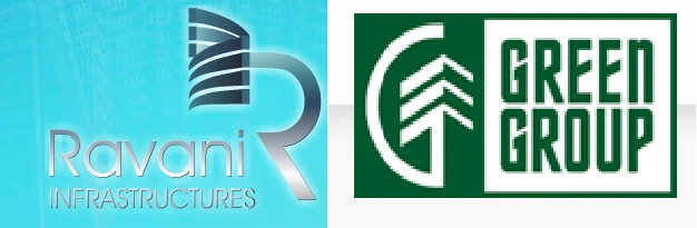 Ravani Infrastructures and Green Group logo