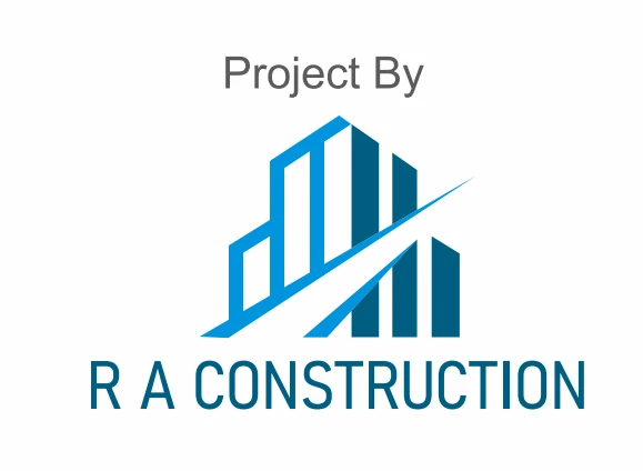 R A CONSTRUCTION logo