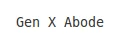 Gen X Abode logo