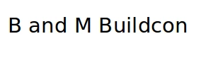 B and M Buildcon logo