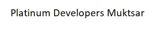 Platinum Developers Muktsar logo