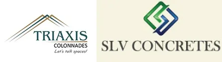 Triaxis Colonnades and SLV Concretes logo