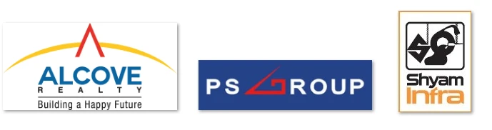 Alcove Realty and PS Group and Shyam Infra logo
