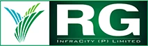 R G Infracity Builders logo