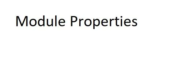 Module Properties logo