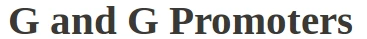 G and G Promoters logo
