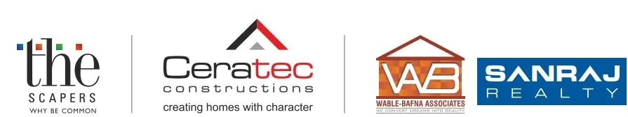 The Scrapers Ceratec Wable Bafna and Sanraj Realty logo