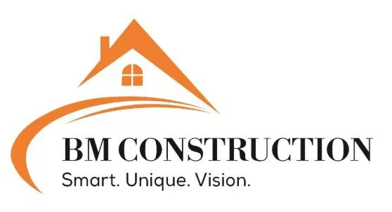 B M Construction logo