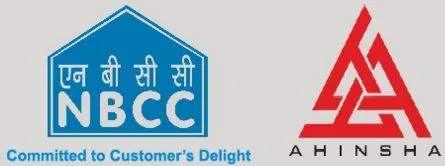 Ahinsha Builders and NBCC logo
