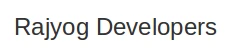 Rajyog Developers logo
