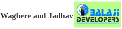 Waghere and Jadhav and Balaji Developers logo
