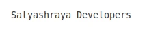 Satyashraya Developers logo