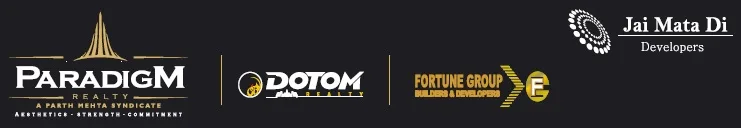 Paradigm Dotom Fortune Grp and Jai Mata Di Develop logo