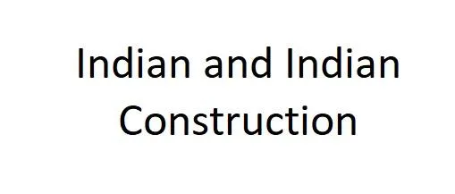 Indian and Indian Construction logo