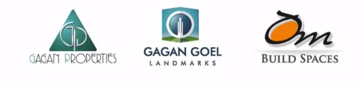 Gagan Properties and Gagan Goel Landmarks and Om B logo