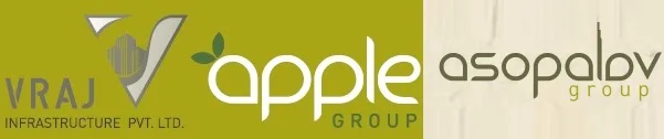 Vraj Infrastructure and Asopalav and Apple Group logo