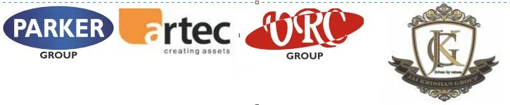 Parker Group and VRC group and JK group and Artec logo