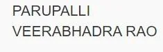 Parupalli Veerabhadra Rao logo