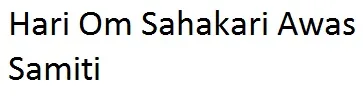 Hari Om Sahakari Awas Samiti logo