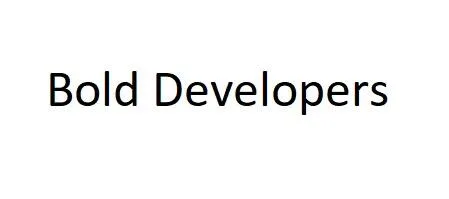 Bold Developers logo