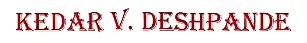 Kedar V Deshpande logo