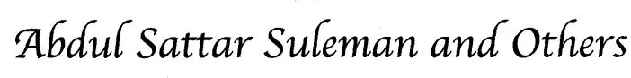 Abdul Sattar Suleman and others logo