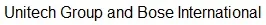 Unitech Group and Bose International logo