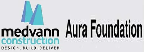 Medvann Construction and Aura Foundation logo