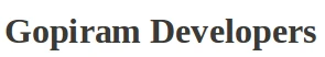 Gopiram Developers logo